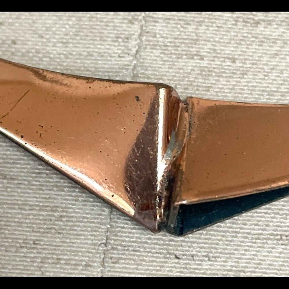 Renoir Copper  mid century link design choker necklace - Picture 7 of 11
